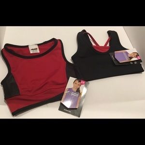 2 GIRLS Avia Active Sports Bras brand new/w tags